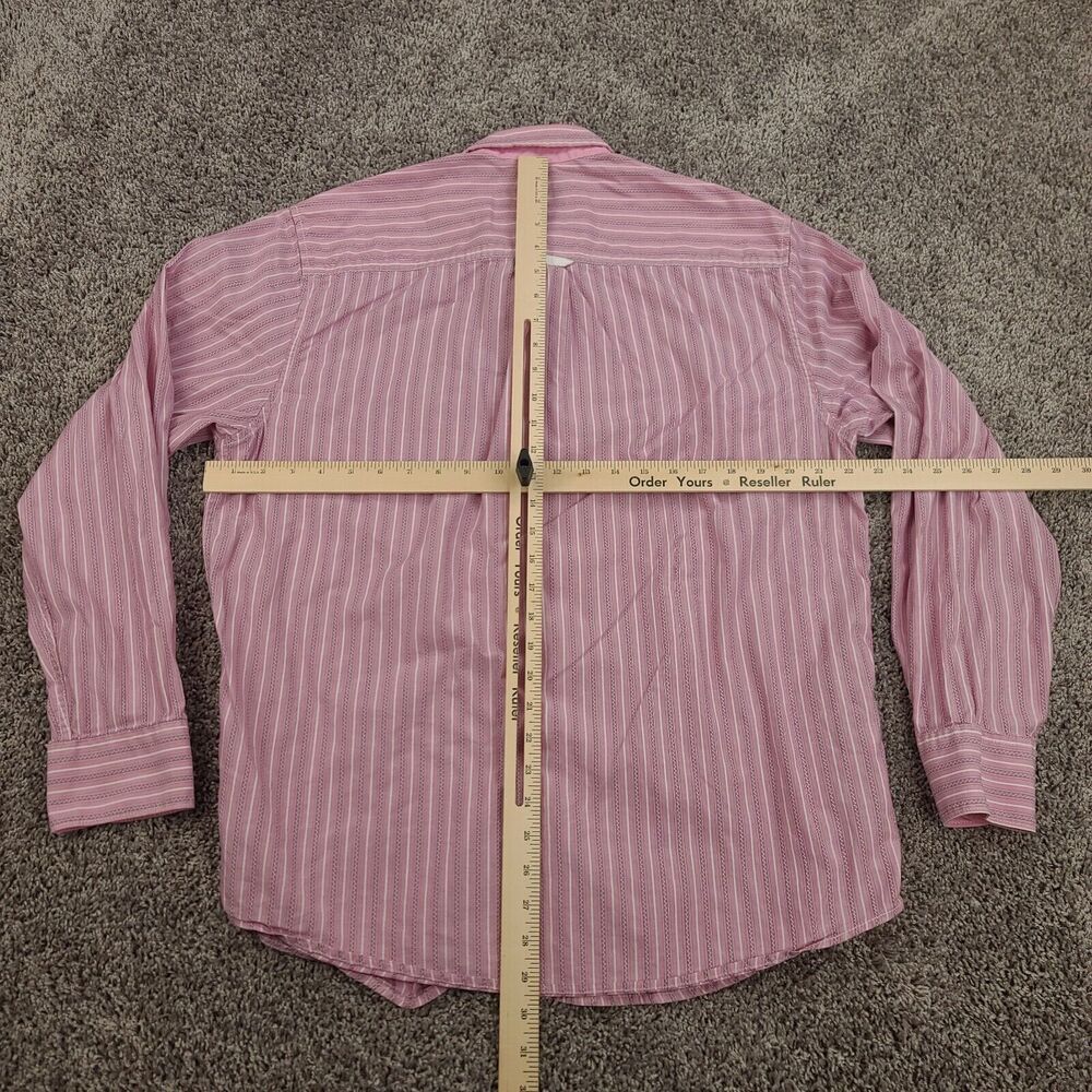 Tommy Bahama Island Modern Fit Stripe Shirt Mens Large Pink Cotton - Picture 6 of 8